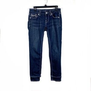 Miss Me Skinny Jeans Size 28 Dark Wash